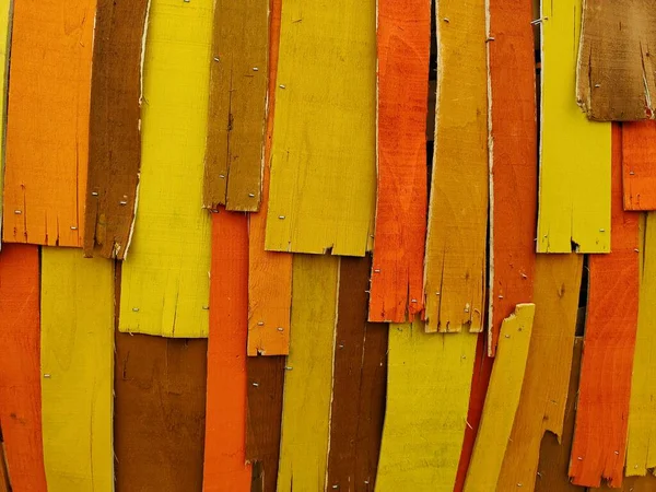 彩色木材背景墙纸 — 图库照片