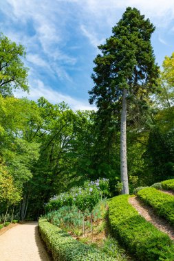 Castelnaud, Perigord Fransa 16 Ağustos 2023. Şato des Milandes, Josephine Baker 'ın eski evi.