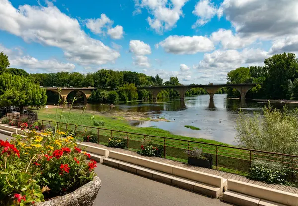 Rouffillac, Carlux, Fransa. 15 Ağustos 2023. Dordogne, Fransa 'daki eski Rouffillac kasabası