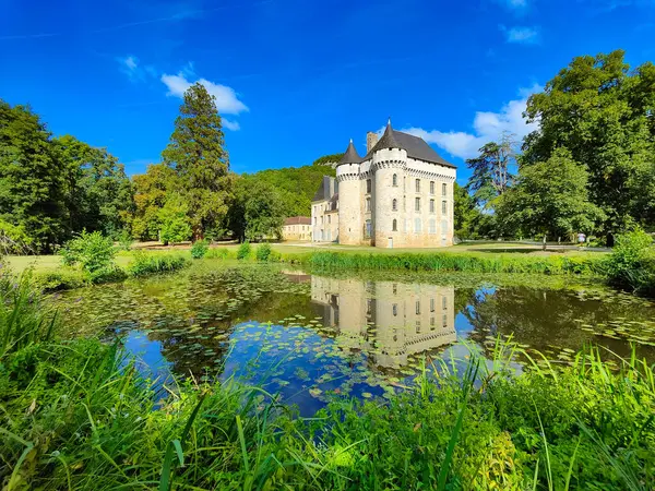 Zamek Campagne Dolinie Dordogne Francja — Zdjęcie stockowe
