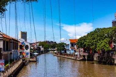 Melaka, Malezya - 16 Nisan 2025: Melaka, Malezya. Malezya 'daki UNESCO Dünya Mirası.