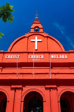 Melaka, Malezya - 16 Nisan 2025: Melaka, Malezya. Malezya 'daki UNESCO Dünya Mirası.