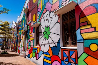 Melaka, Malezya - 16 Nisan 2025: Melaka, Malezya. Malezya 'daki UNESCO Dünya Mirası.