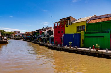 Melaka, Malezya - 16 Nisan 2025: Melaka, Malezya. Malezya 'daki UNESCO Dünya Mirası.