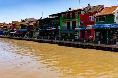 Melaka, Malezya - 16 Nisan 2025: Melaka, Malezya. Malezya 'daki UNESCO Dünya Mirası.