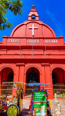 Melaka, Malezya - 16 Nisan 2025: Melaka, Malezya. Malezya 'daki UNESCO Dünya Mirası.