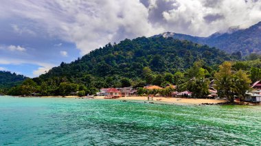 Malezya 'daki Pulau Tioman tropikal adası. Güney Çin denizi. Güneydoğu Asya