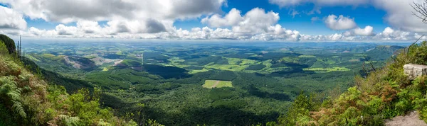 Panorama Zicht Het Hoogveld Het Godenvenster Langs Panoramaroute Provincie Mpumalanga — Stockfoto