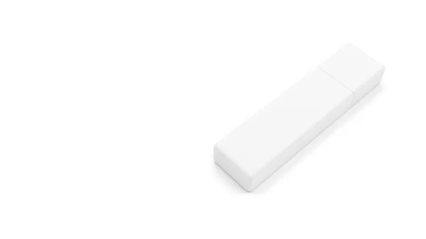 Usb Flash Drive Απομονώνονται Λευκό Φόντο Συσκευή Αποθήκευσης Δεδομένων Μονάδα — Φωτογραφία Αρχείου