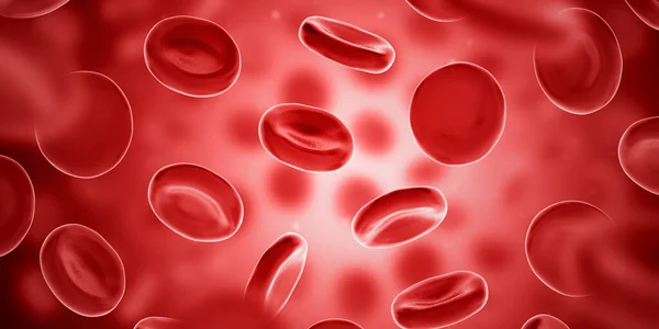 红血球红血球 3D说明 图库图片