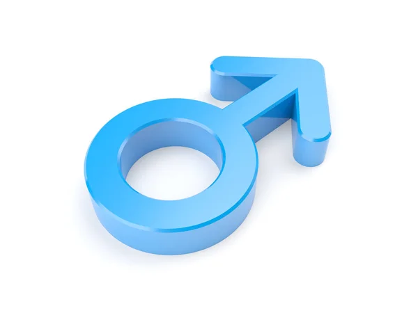 Male Symbol Isolated White Background Gender Symbol Illustration — Stock Photo, Image