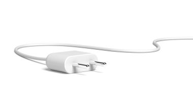 Elektrik prizi beyaz arkaplanda izole edildi. Elektrikli. 3d illüstrasyon.