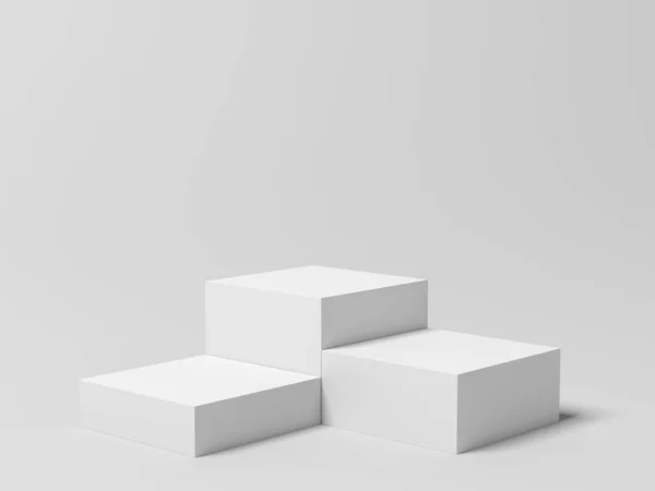 Produktanzeige Displaysockel Stehen Weiße Farbe Illustration — Stockfoto