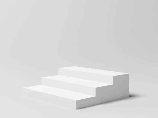 製品表示 台座を表示します 立って 白い色だ 3Dイラスト — ストック写真