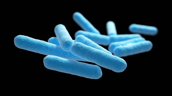 Des Bactéries Isolé Microorganismes Procaryotes Couleur Bleue Noire Illustration Photos De Stock Libres De Droits
