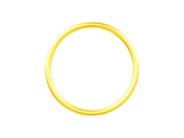 Золотое Кольцо Изолировано Белом Фоне Иллюстрация Единый Объект — стоковое фото