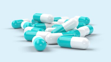 Haplar. İzole edilmiş. 3d illüstrasyon.