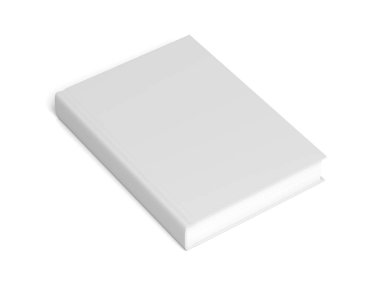Kitap beyaz arka planda izole edilmiş. Modelleme. Boşluk. 3d illüstrasyon.