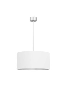 Pendant light. Ceiling lamp isolated on white background. Minimalist. White. 3d illustration