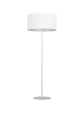 Floor lamp isolated on white background. Minimalist. White. 3d illustration