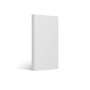 Kitap beyaz arka planda izole edilmiş. Modelleme. Boşluk. 3d illüstrasyon.