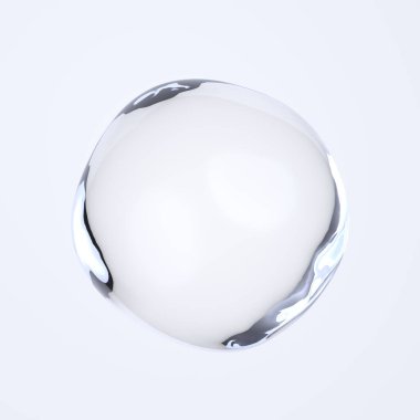 Soyut baloncuk. 3d illüstrasyon.