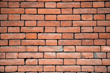 Kırmızı bricak duvar dokusu arkaplanı 