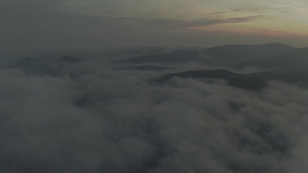 Voo Sobre Nuvens Vista Aérea — Vídeo de Stock