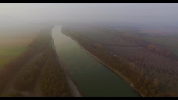 Beautiful Shot River Danube — Stock Video