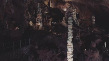 Beautiful stalactites from cave Baradla in Aggtelek
