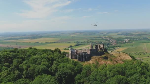 Drone Video Castle Soml Hungary — Stock Video