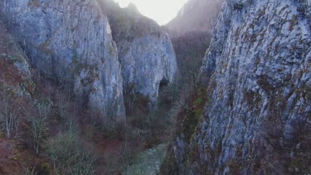 Cheile Vrghiului Vargis Gorge Perských Horách Rumunsko Letecký Pohled — Stock video