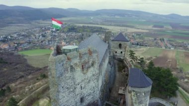 Macaristan 'daki Boldogko Kalesinin Hava Görüntüsü