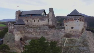 Macaristan 'daki Boldogko Kalesinin Hava Görüntüsü