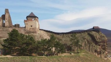 Macaristan 'daki Boldogko Kalesinin Hava Görüntüsü