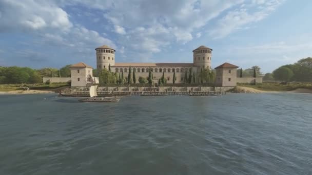 Hadrianus Palace Animasi Rekonstruksi Bangunan Romawi — Stok Video