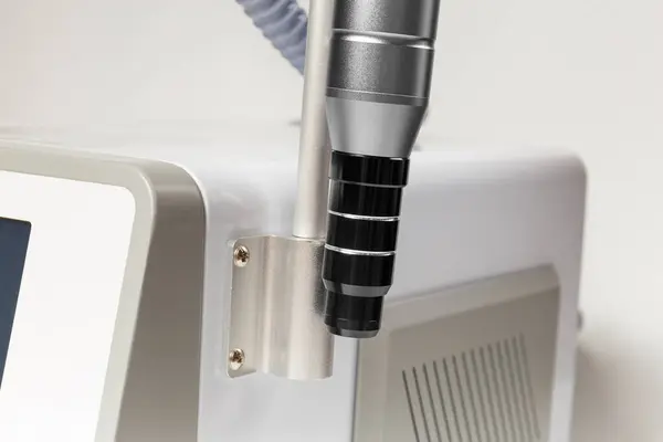 Close Neodymium Laser Handpiece Attachment Carbon Peeling Skin Rejuvenation Blurred Stock Photo