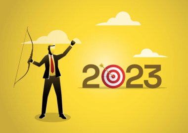 İş adamı okçu okuyla hedef 2023 'ü hedef aldı.