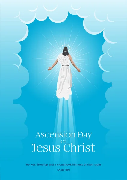 Feliz Día Ascensión Jesucristo — Archivo Imágenes Vectoriales