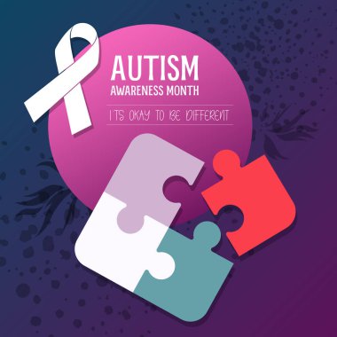 Bilmece Parçalarıyla Düz Biçimli Otizm Farkındalık Günü