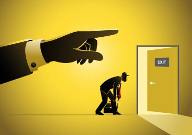 Patron, çalışan vektör çizimini kovdu