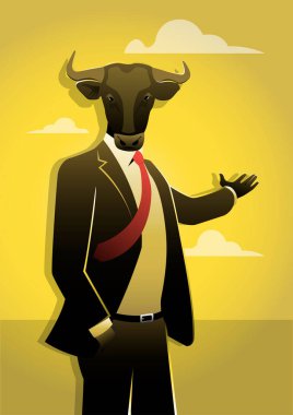 Bull Business - Takım elbiseli bir işadamı