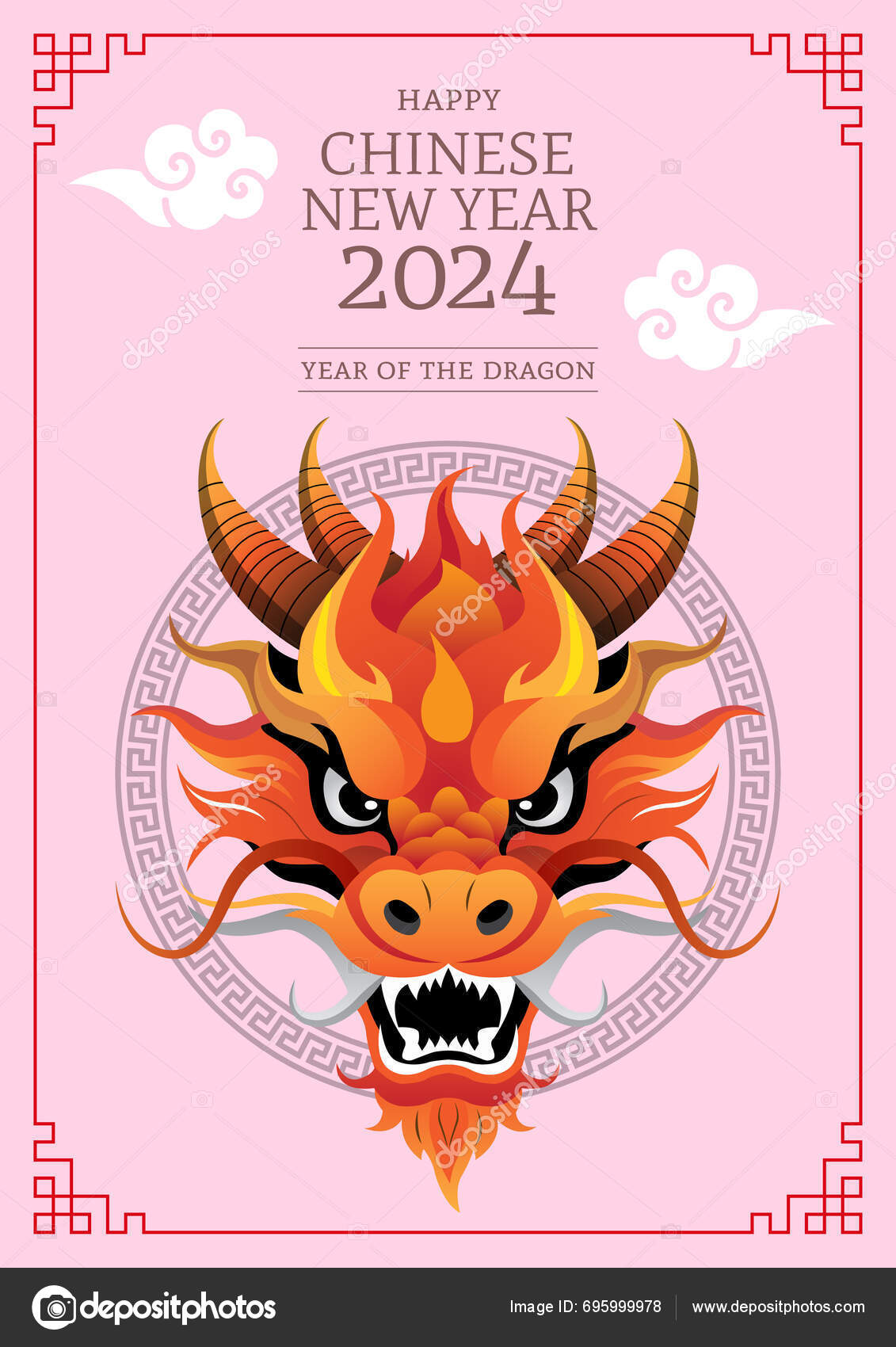 Chinese New Year 2024 Chinese Zodiac Dragon Symbol Chinese Translation