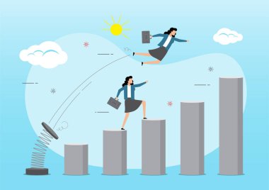 İş kadını atlama tahtası kurnaz rakibi yendi