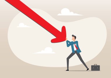 İşadamı okun düşmesi için elinden geleni yapıyor.