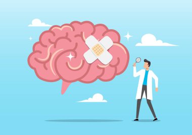 Doktor, iyileşmiş akıl hastalığını bandajla analiz etti.