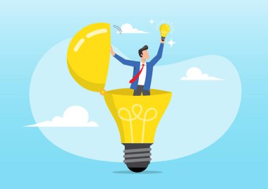 İş adamı yeni bir ampul buldu