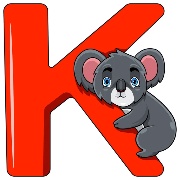 Ilustração Letra Para Koala — Fotografia de Stock
