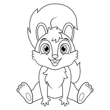 Şirin bebek tilki çizgi film oturma çizgisi