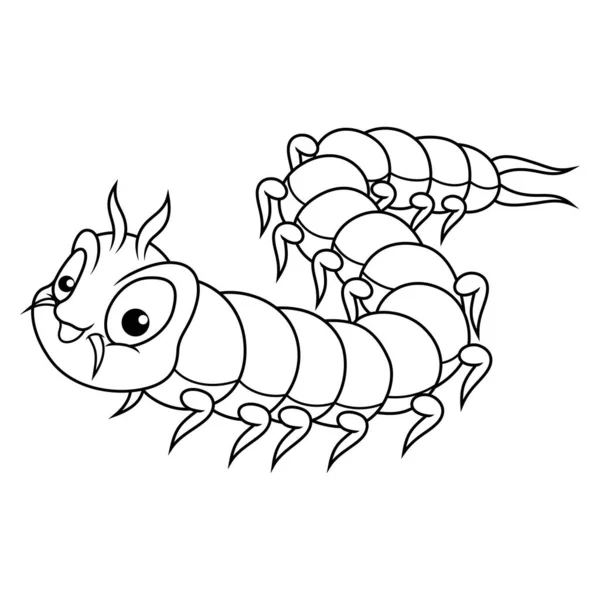 Мультфільм Centipede Лінії Мистецтва — стокове фото